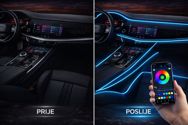 RGB Car Ambient Fiber Lights