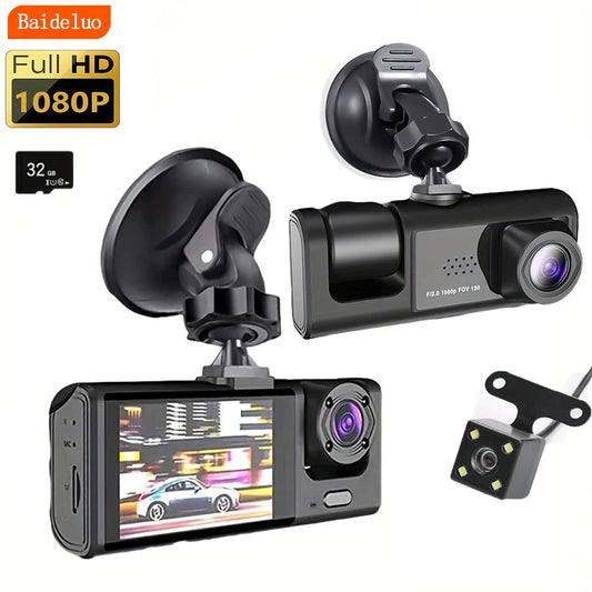1080P dvostruka kamera za automobil (prednja i unutarnja), auto kamera s IR noćnim vidom, loop snimanjem i širokokutnim Car DVR sustavom.