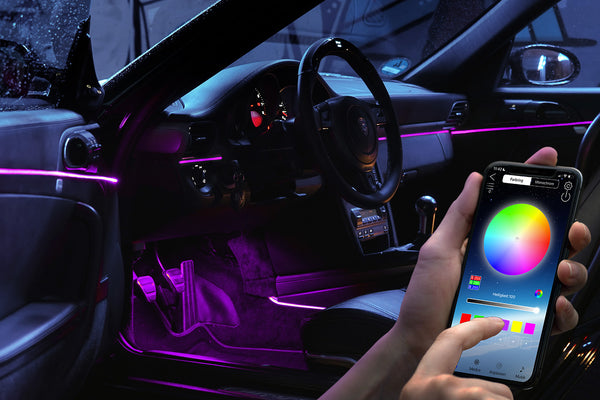 RGB Car Ambient Fiber Lights